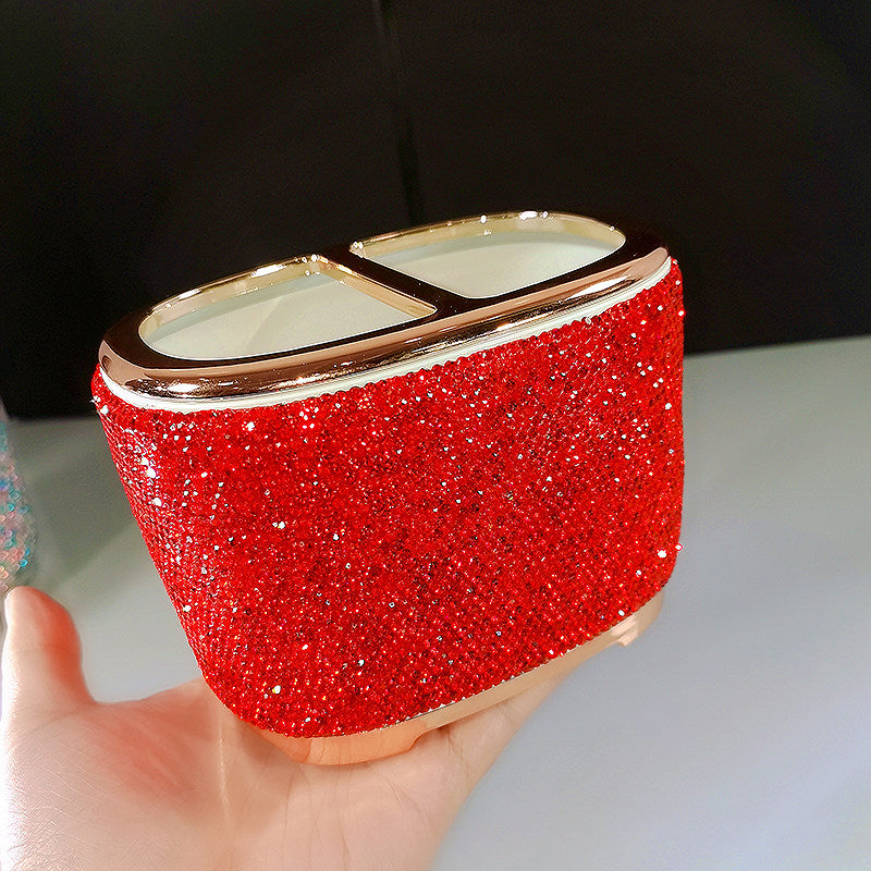 Diamond Makeup Brush Storage Organizer