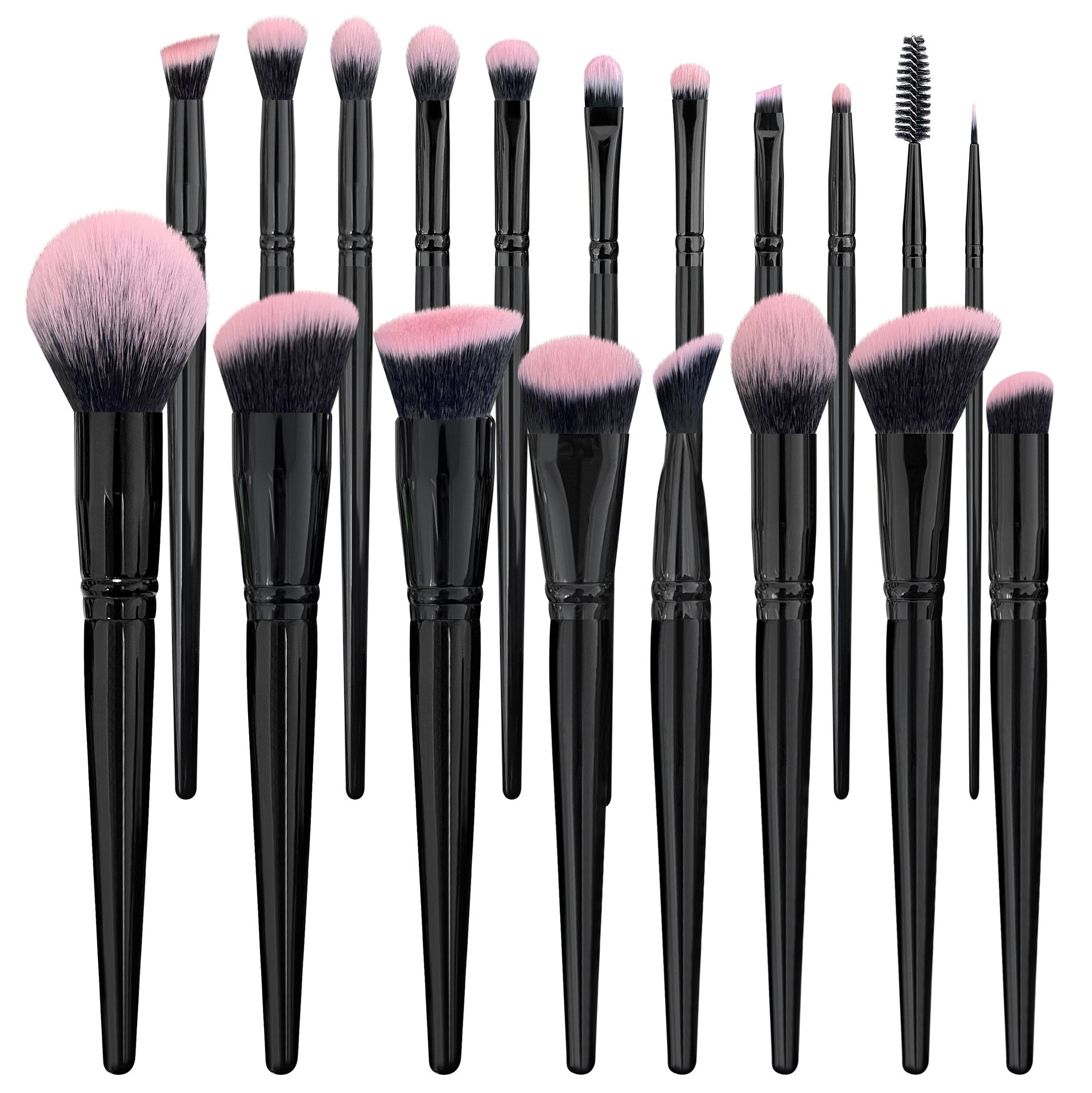 18 brushes for applying makeup powder