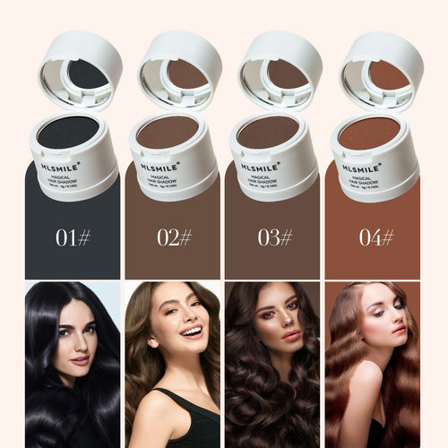 Contouring and shading powder for concealing and filling in hairlines, waterproof and long-lasting eyebrow powder and pomade, multi-functional makeup